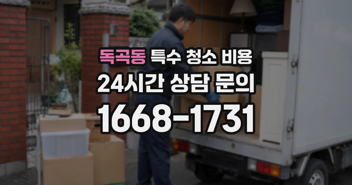 독곡동 특수 청소 비용