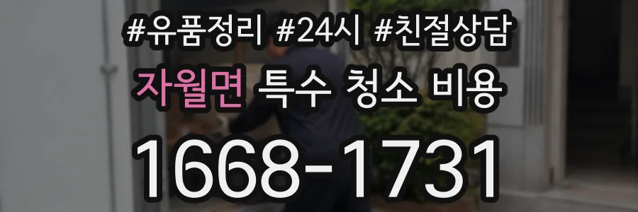 자월면 특수 청소 비용