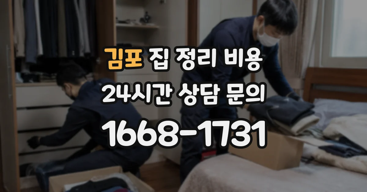 김포 집 정리 비용