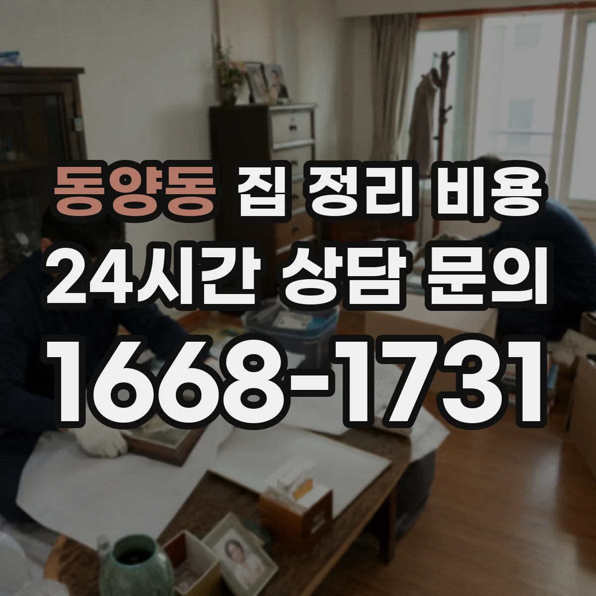 동양동 집 정리 비용