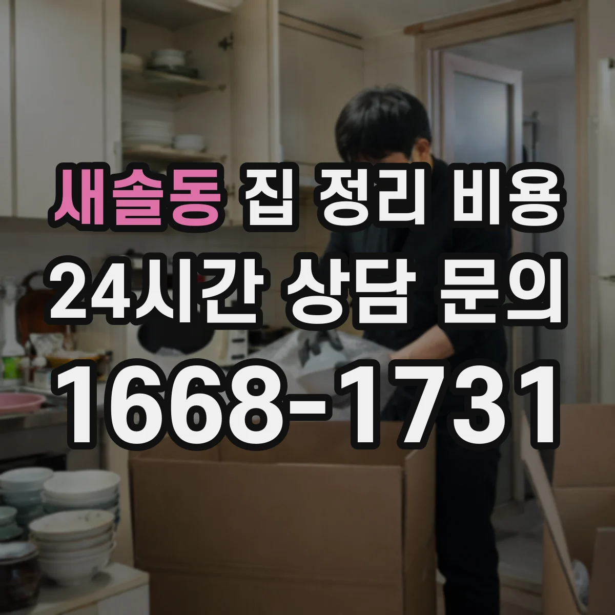 새솔동 집 정리 비용