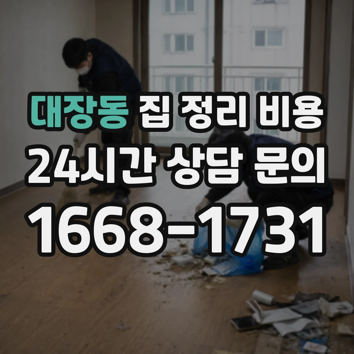 대장동 집 정리 비용