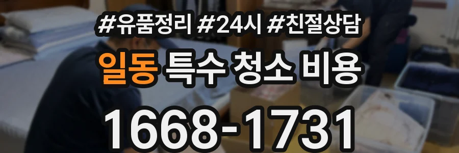 일동 특수 청소 비용
