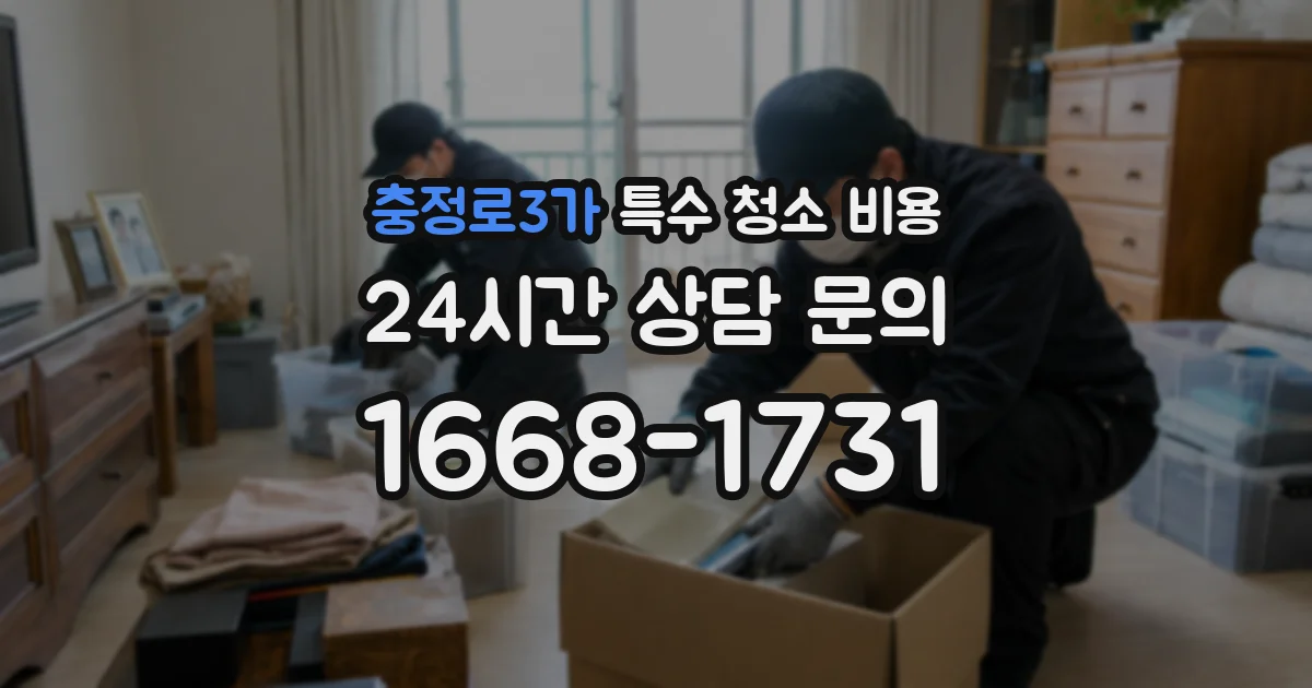 충정로3가 특수 청소 비용