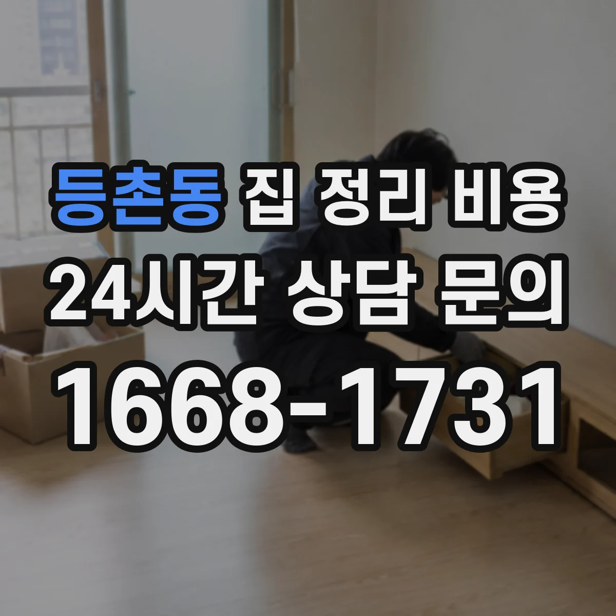 등촌동 집 정리 비용