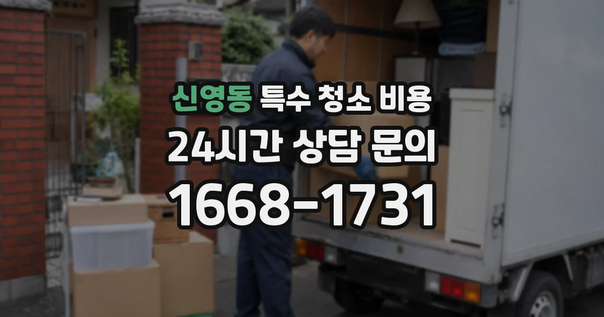 신영동 특수 청소 비용