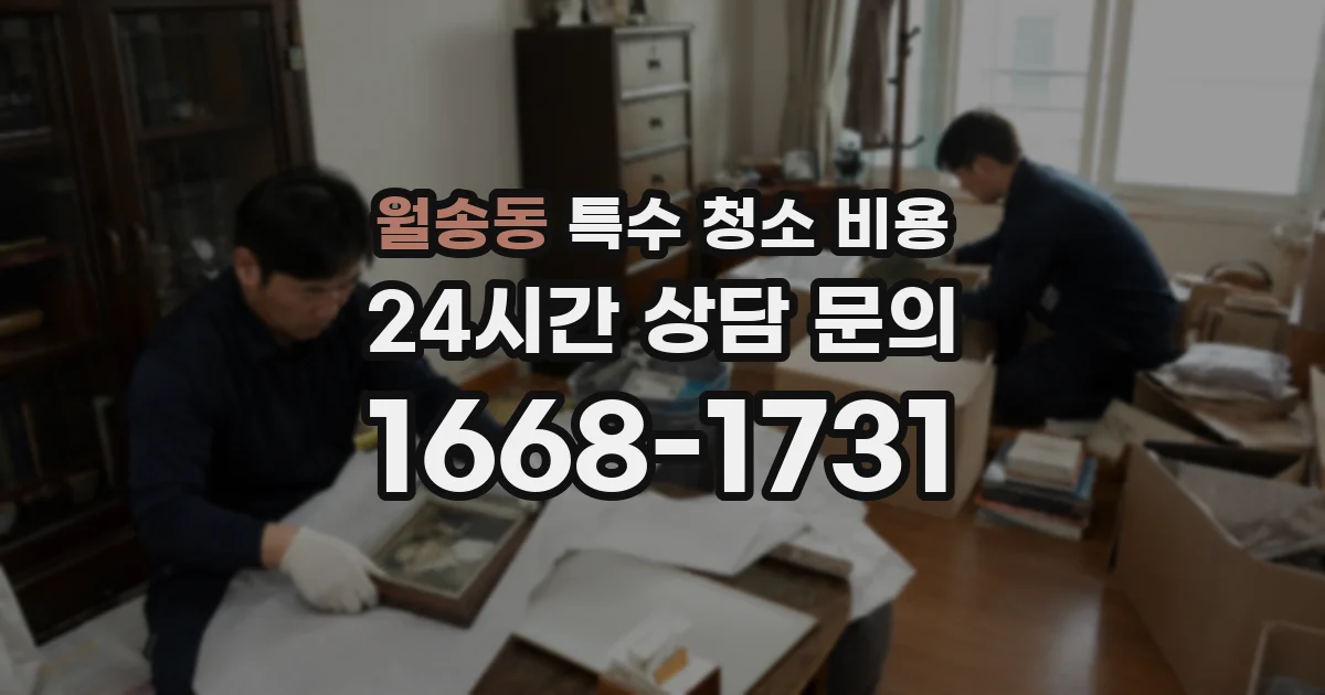 월송동 특수 청소 비용