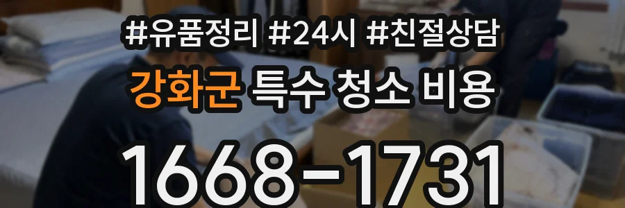 강화군 특수 청소 비용