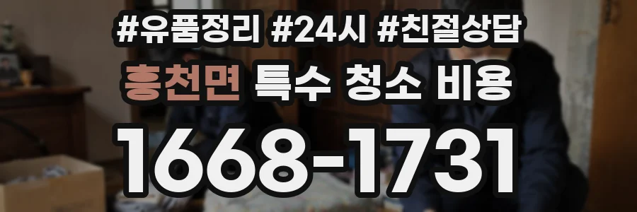 흥천면 특수 청소 비용