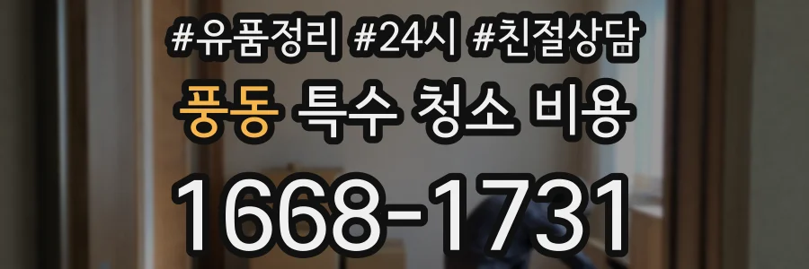풍동 특수 청소 비용