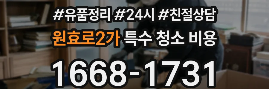 원효로2가 특수 청소 비용
