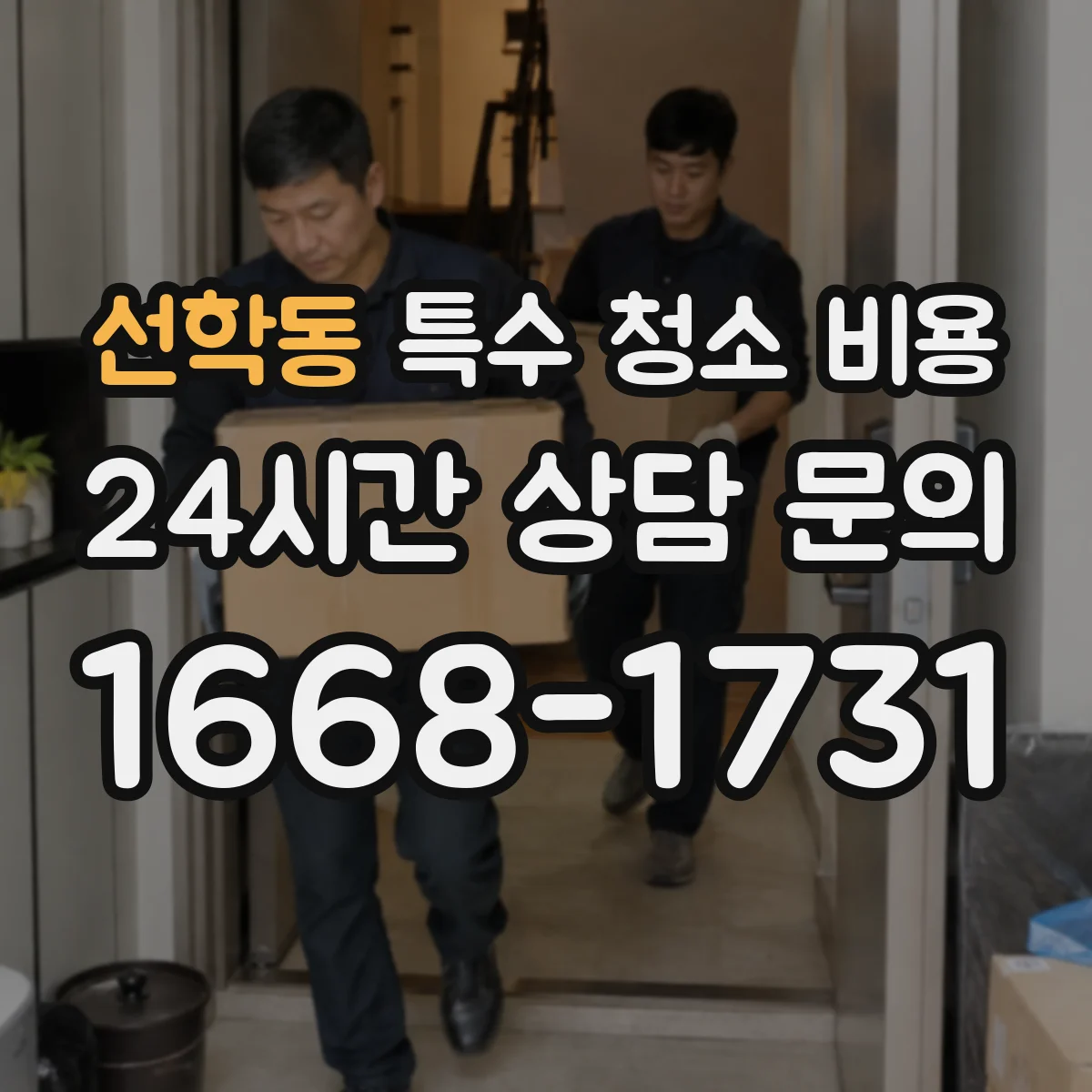 선학동 특수 청소 비용