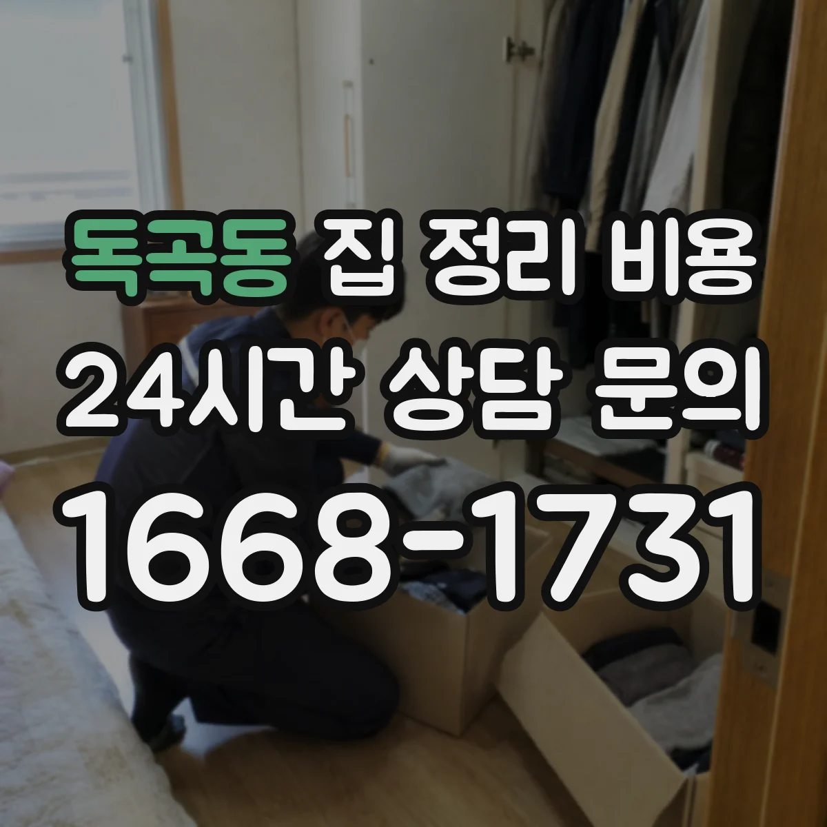 독곡동 집 정리 비용