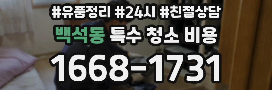 백석동 특수 청소 비용