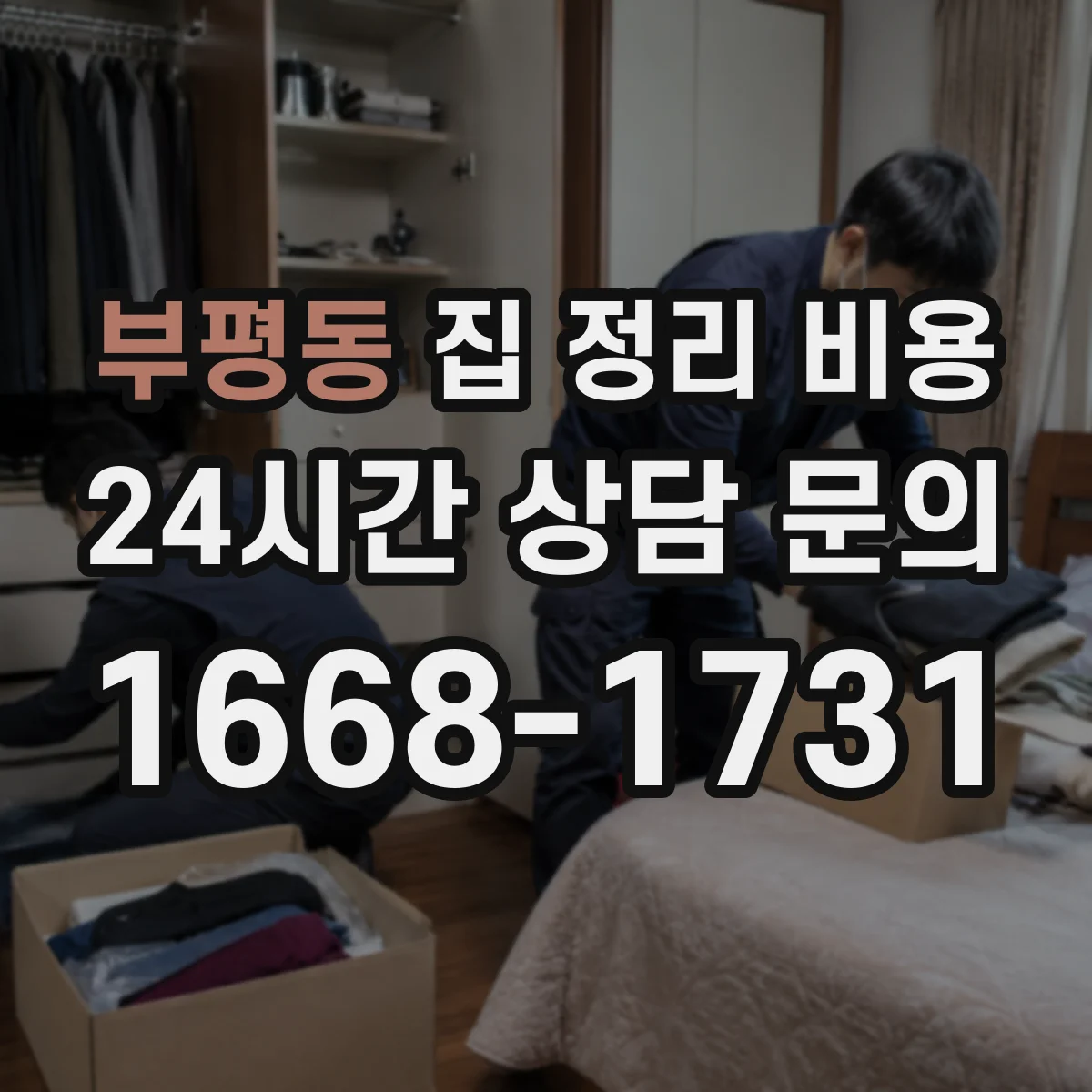 부평동 집 정리 비용