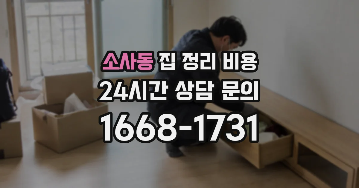 소사동 집 정리 비용