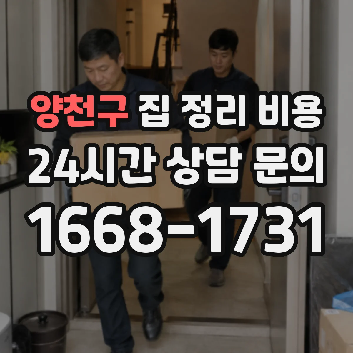 양천구 집 정리 비용