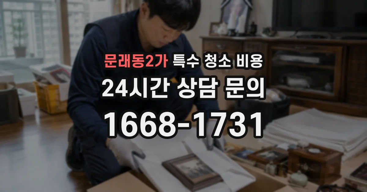 문래동2가 특수 청소 비용