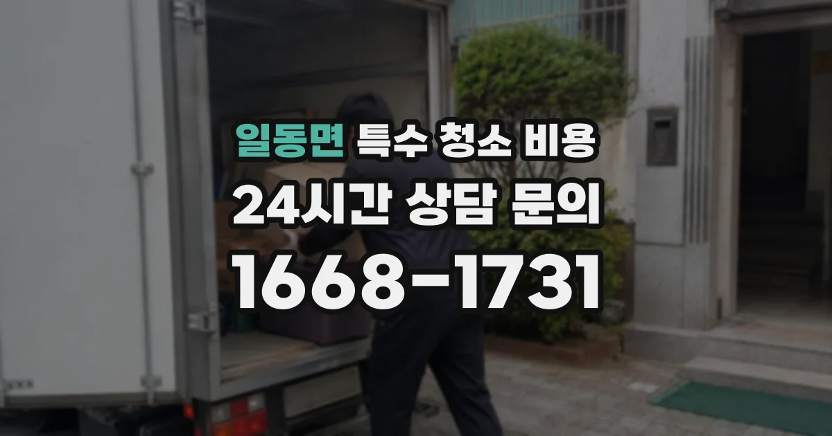 일동면 특수 청소 비용
