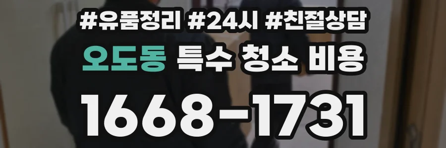 오도동 특수 청소 비용