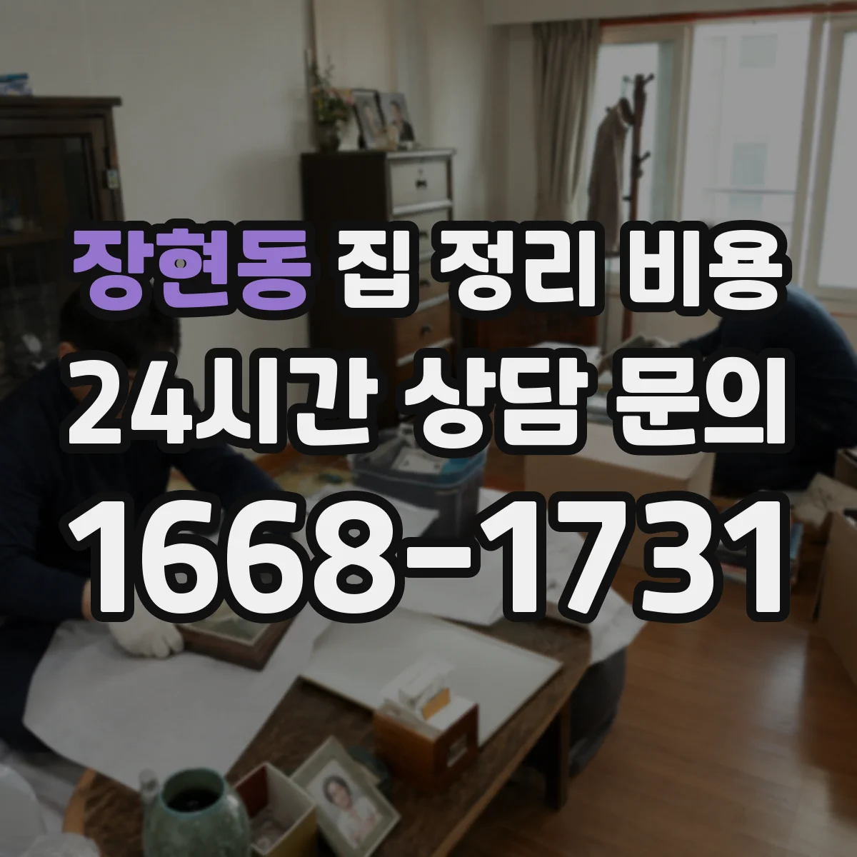 장현동 집 정리 비용