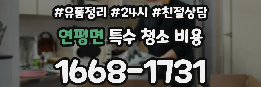 연평면 특수 청소 비용