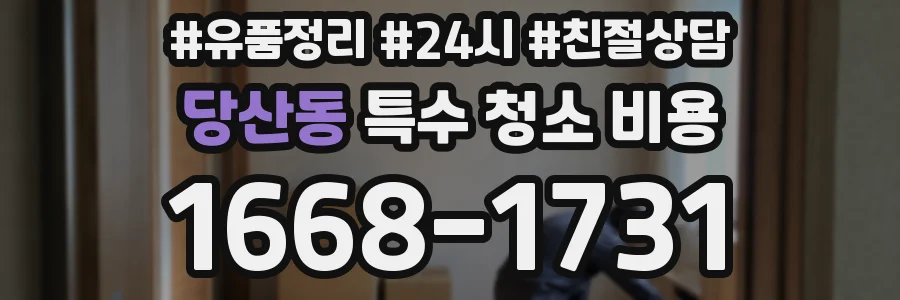 당산동 특수 청소 비용