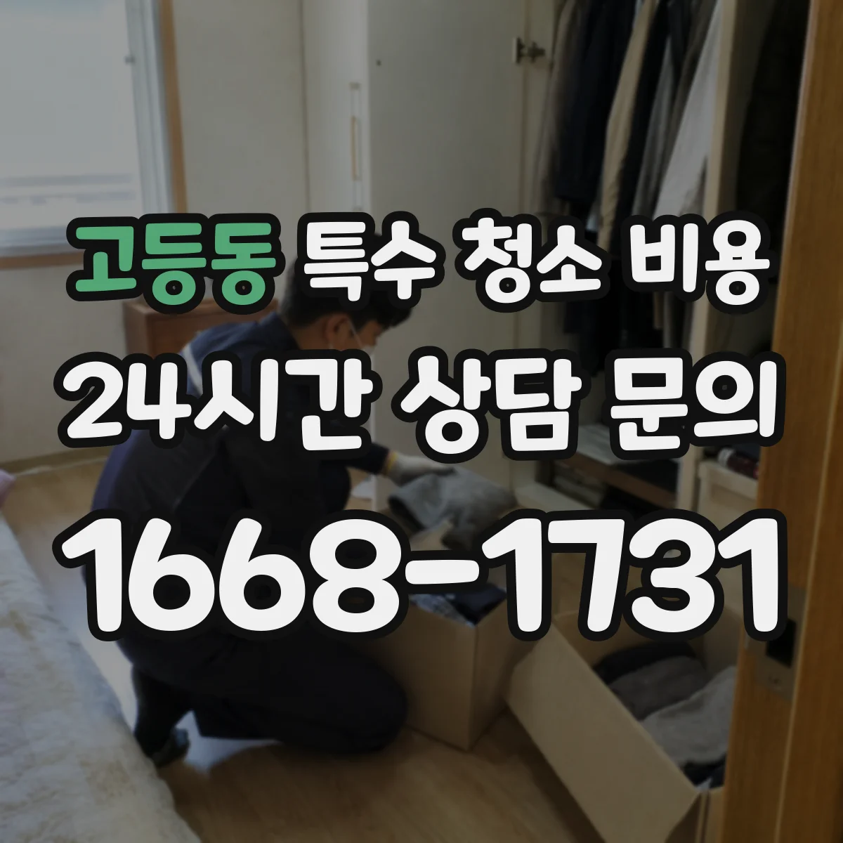 고등동 특수 청소 비용