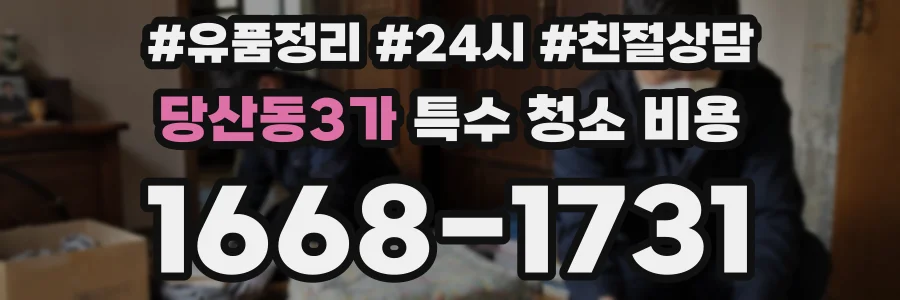 당산동3가 특수 청소 비용