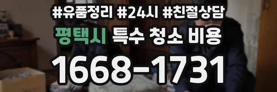 평택시 특수 청소 비용
