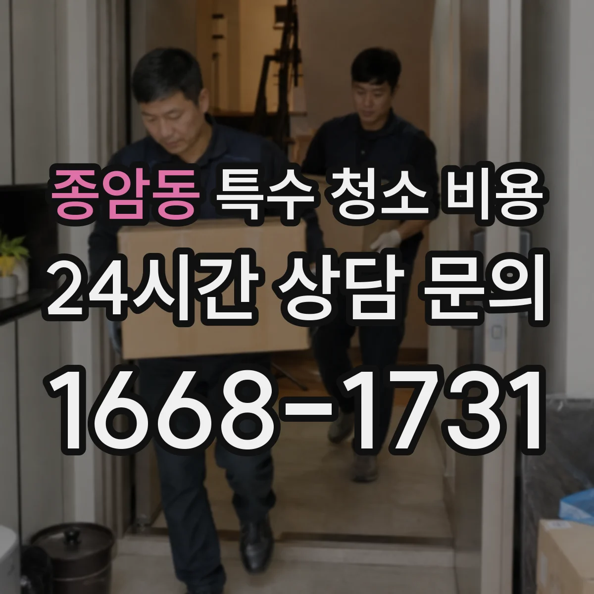 종암동 특수 청소 비용