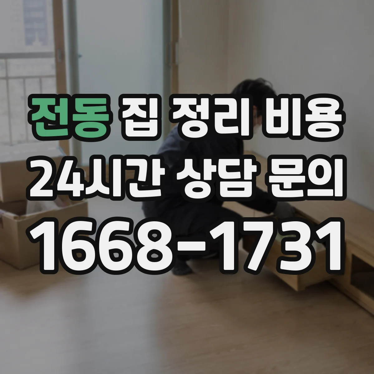 전동 집 정리 비용