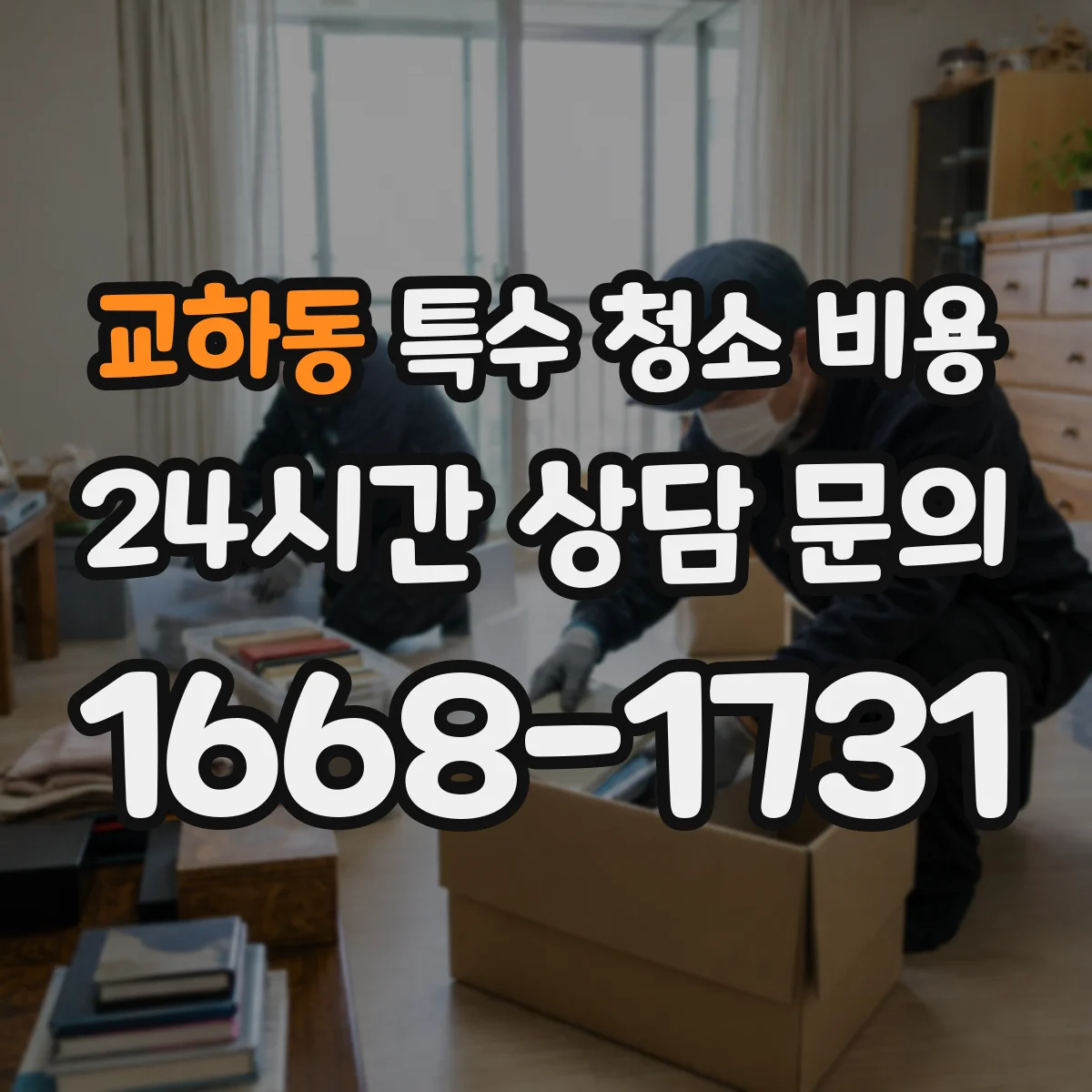 교하동 특수 청소 비용