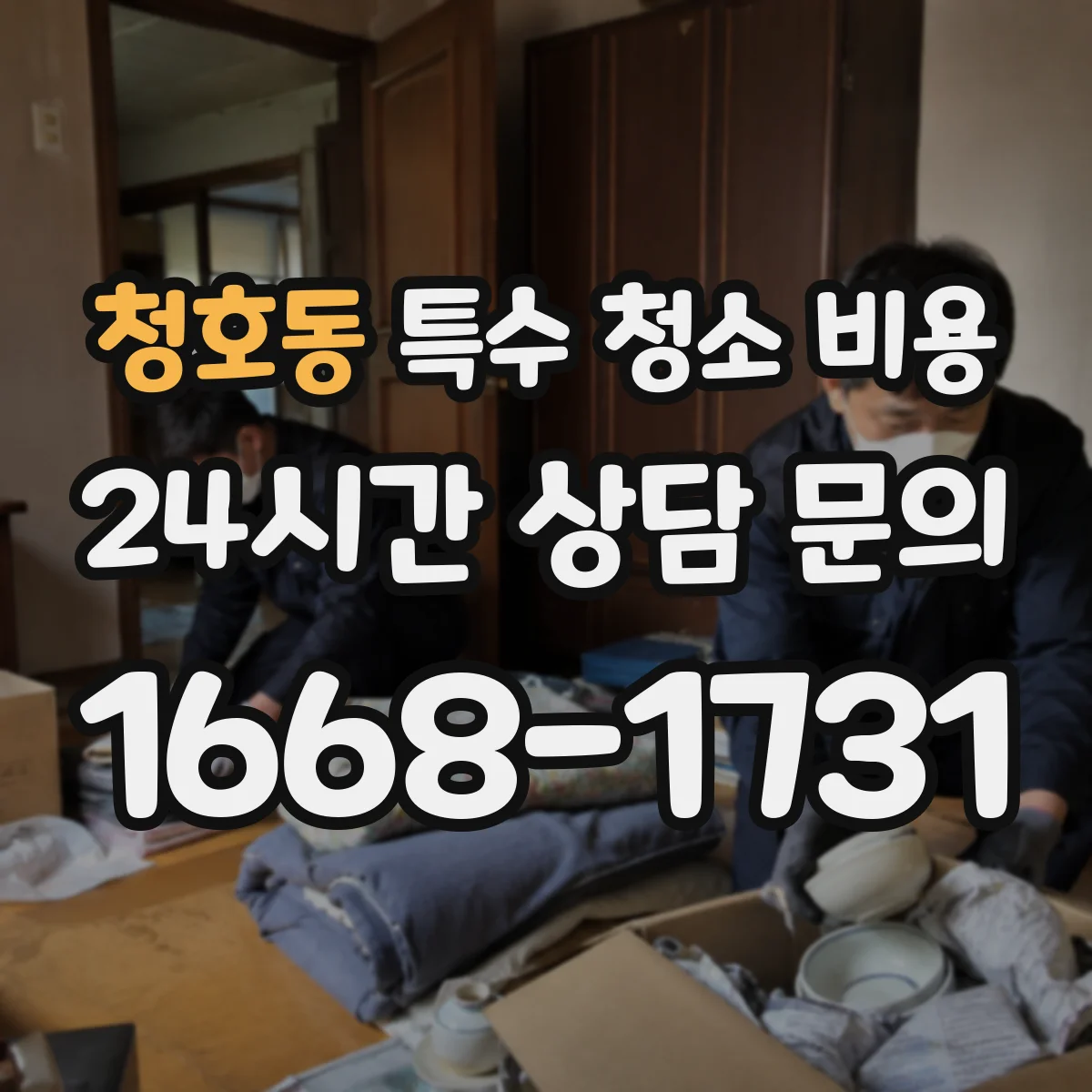 청호동 특수 청소 비용