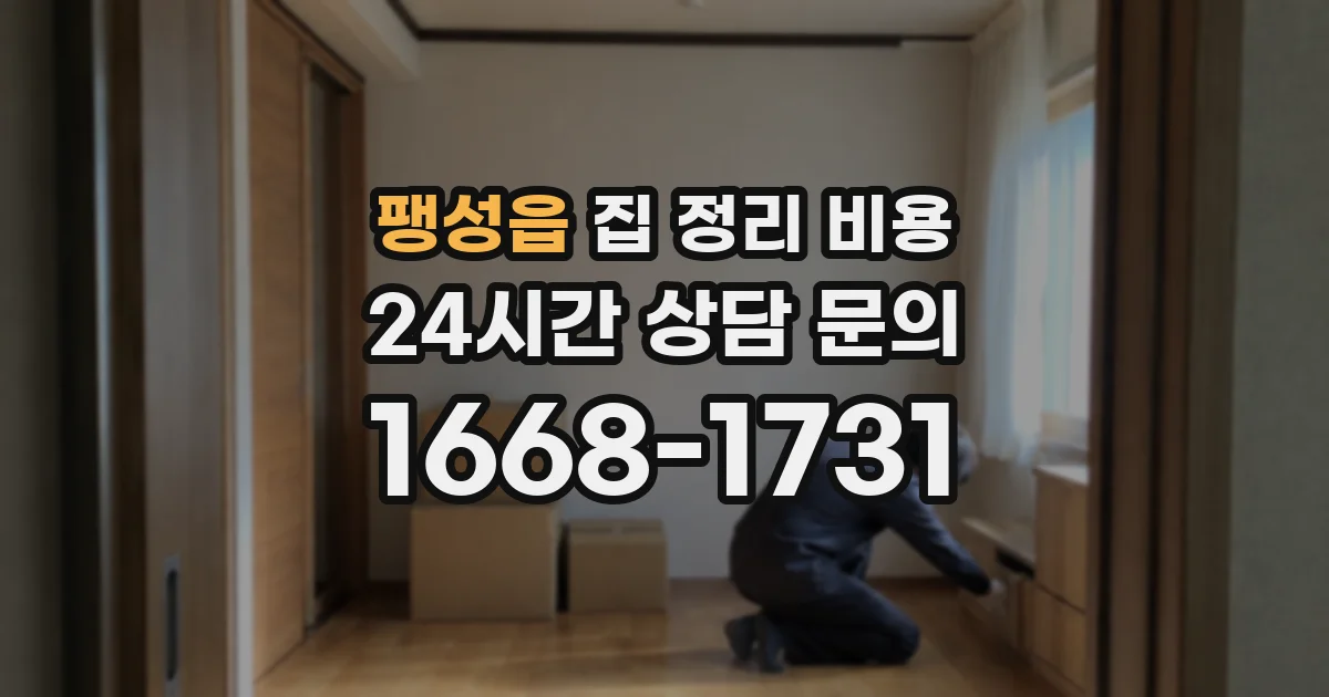 팽성읍 집 정리 비용