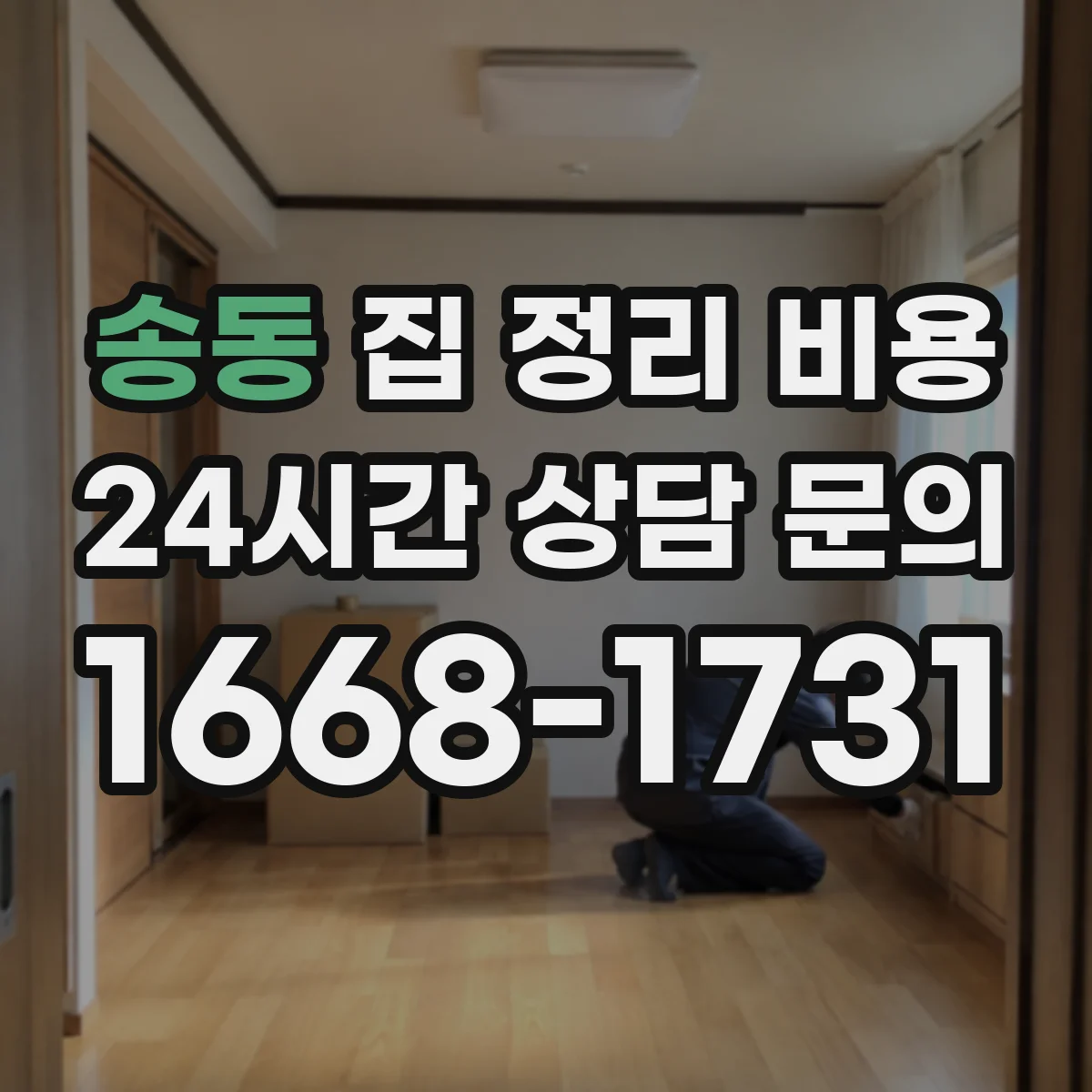 송동 집 정리 비용