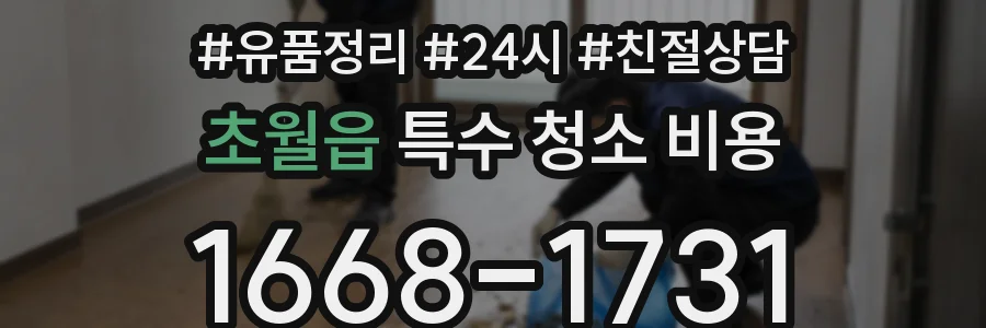 초월읍 특수 청소 비용