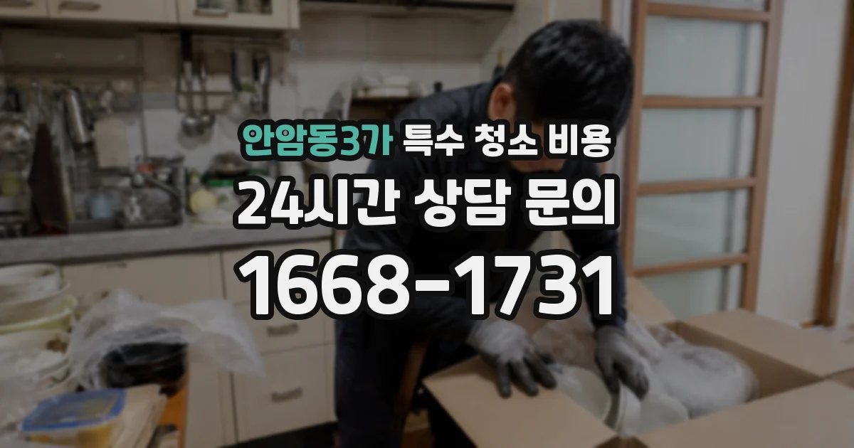 안암동3가 특수 청소 비용