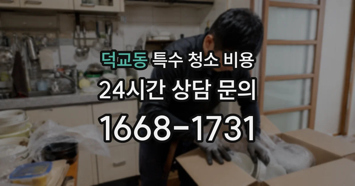 덕교동 특수 청소 비용