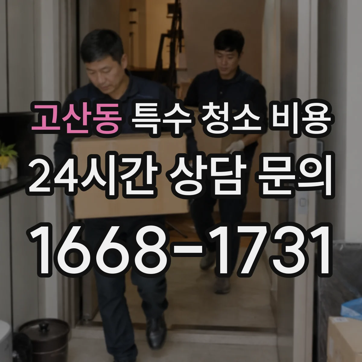 고산동 특수 청소 비용