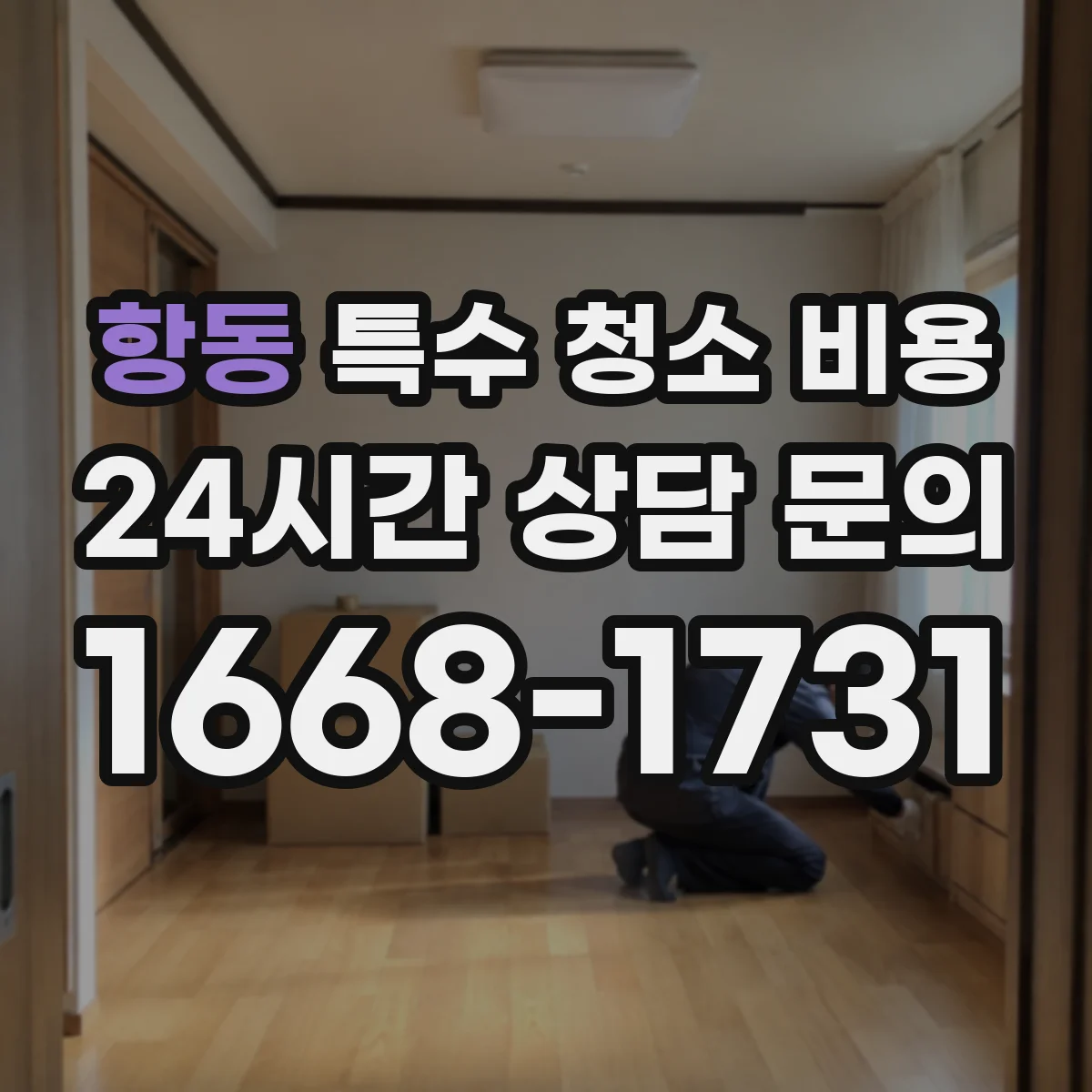 항동 특수 청소 비용