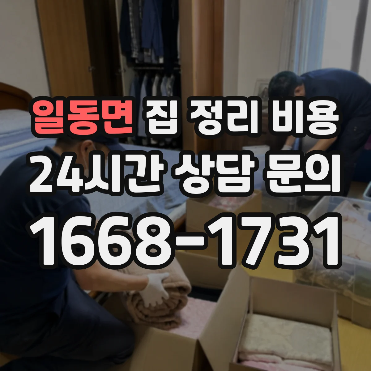 일동면 집 정리 비용