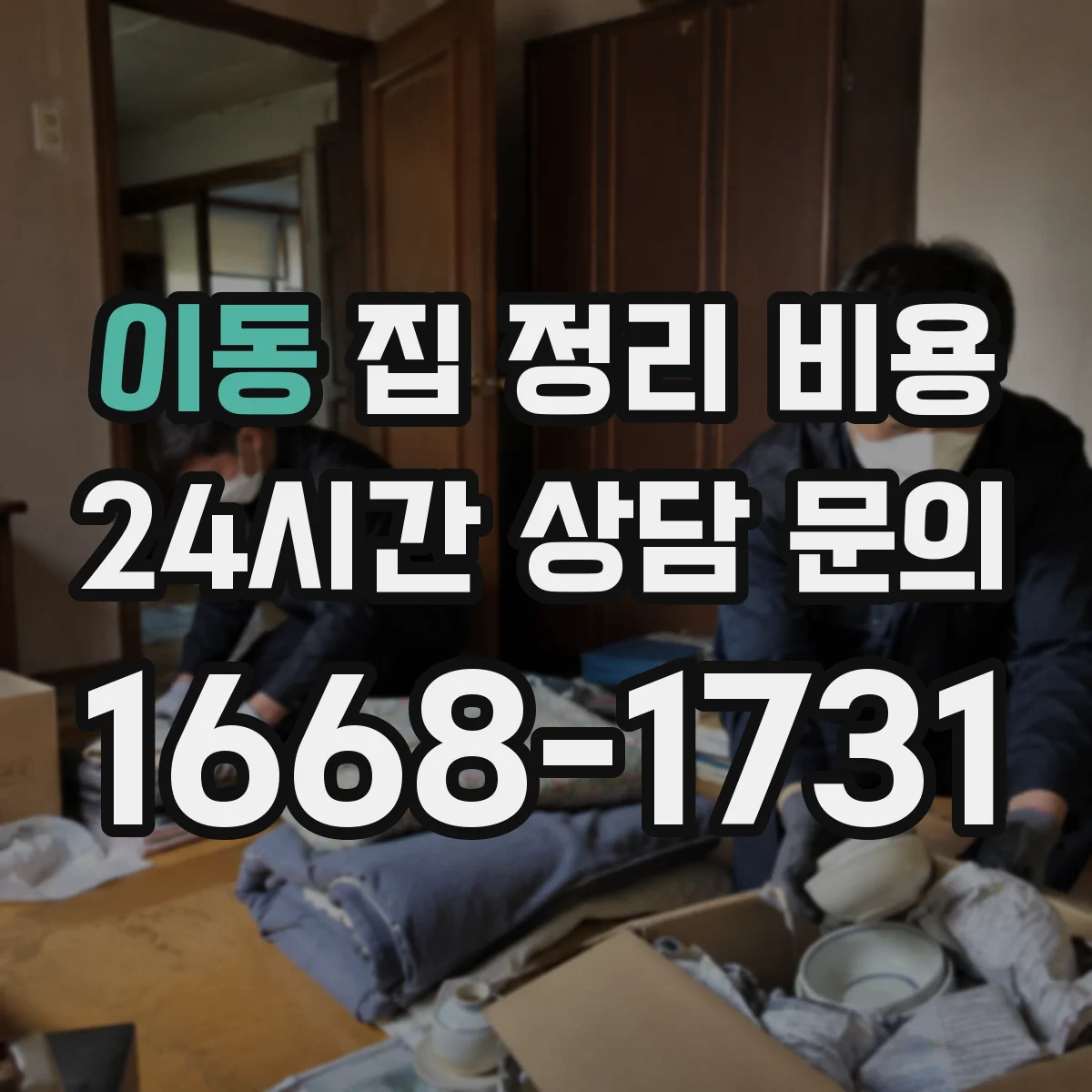 이동 집 정리 비용