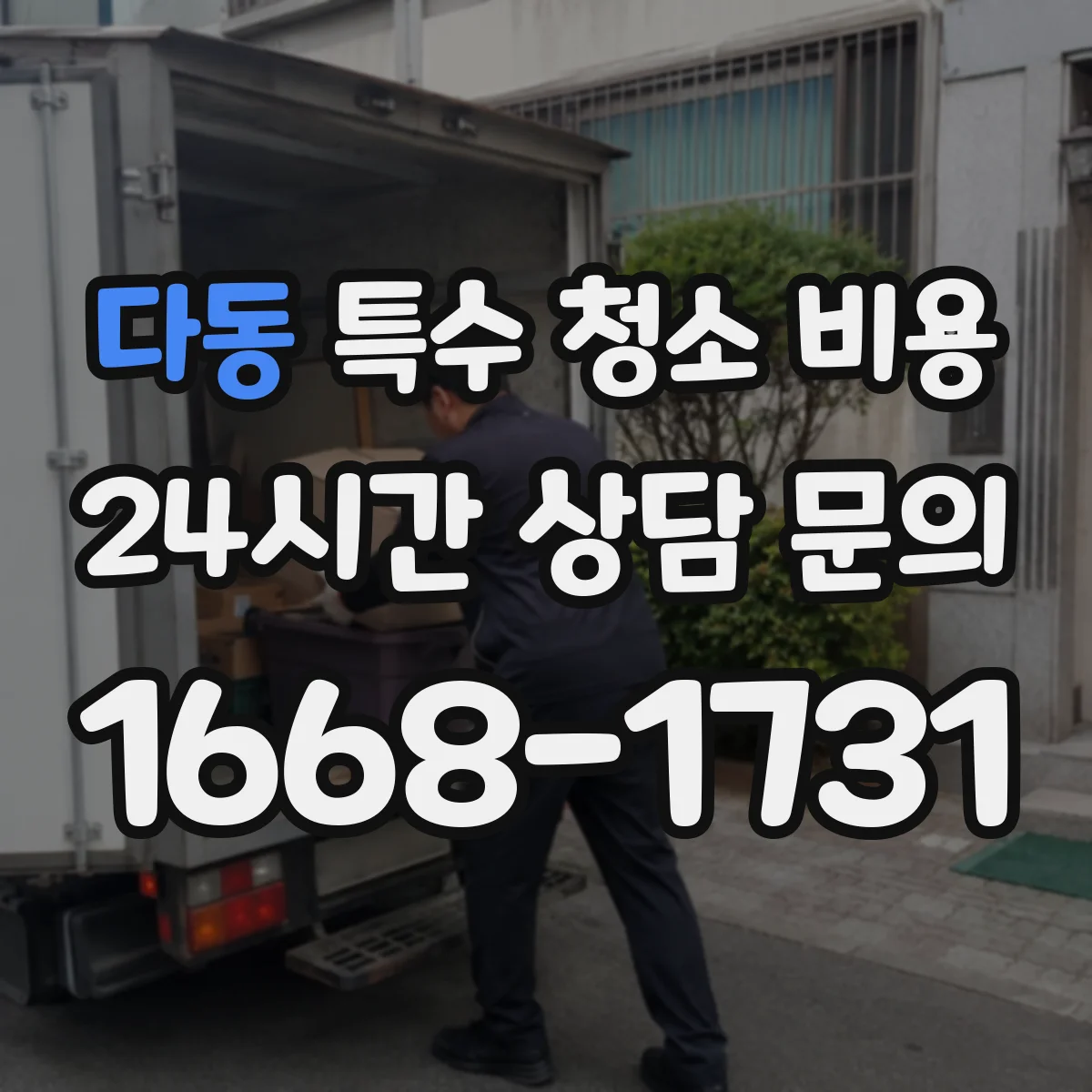 다동 특수 청소 비용