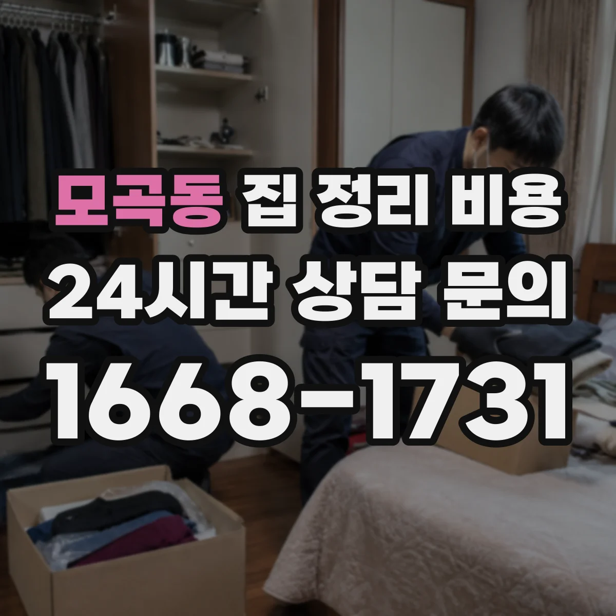 모곡동 집 정리 비용