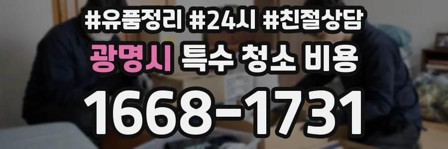 광명시 특수 청소 비용