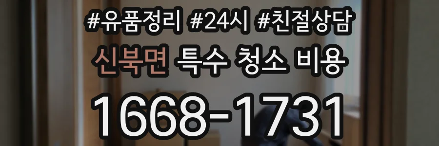 신북면 특수 청소 비용