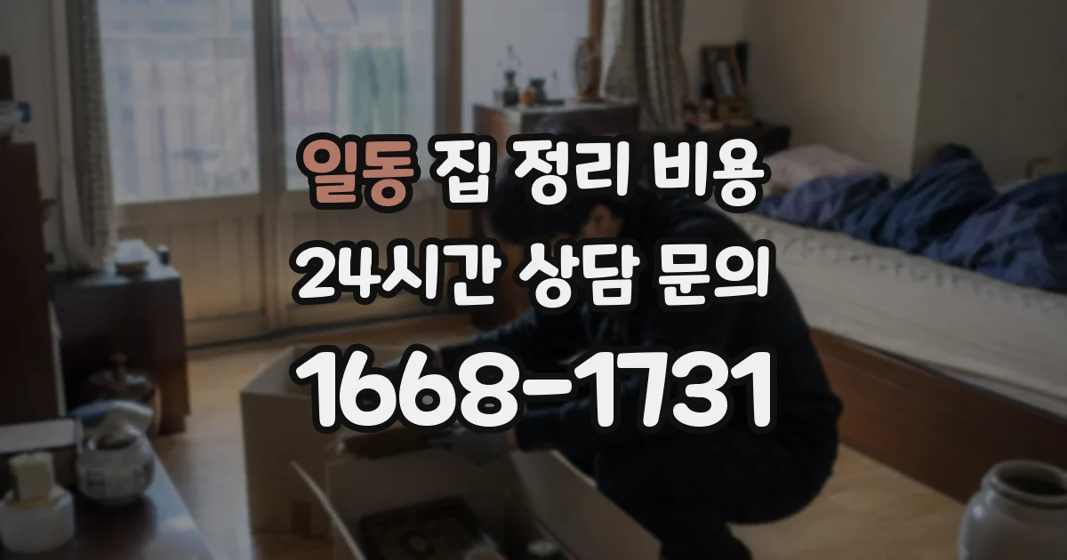 일동 집 정리 비용