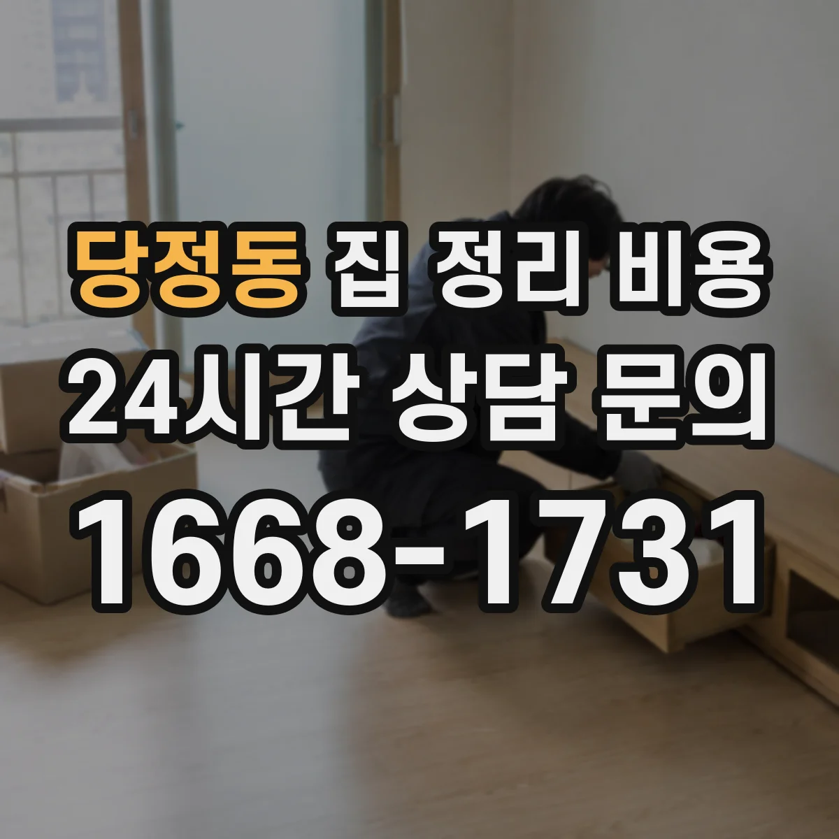당정동 집 정리 비용