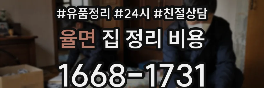 율면 집 정리 비용